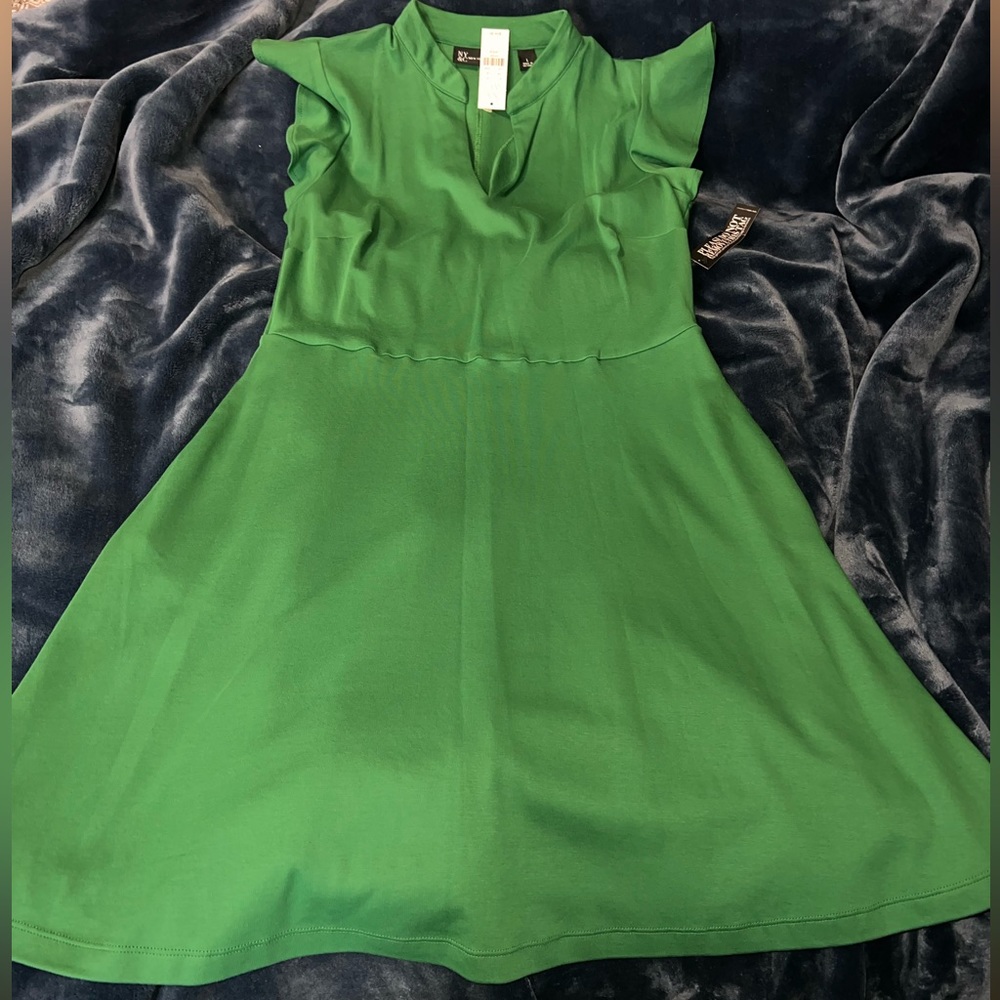 Green flowing Dress